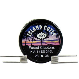 Island Coils by Island Vapezz - Fused Clapton - 0.4 ohm (2 Pack)