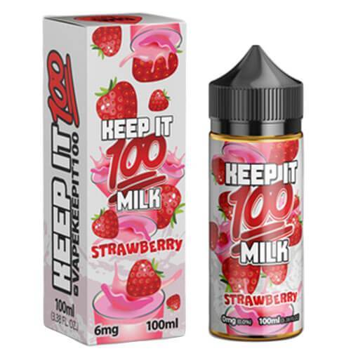 Keep It 100 E-Juice - Strawberry Milk