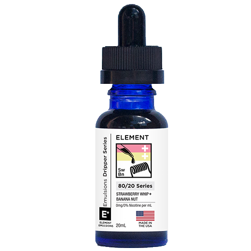 Element eLiquid Emulsions - Strawberry Whip + Banana Nut