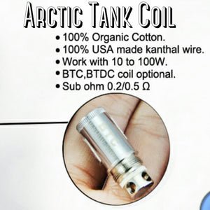 Arctic Coil by Horizon Tech -  5 pack - .05 (30-80W) Turbine Dual Coils - SIMPLY 4 VAPOR