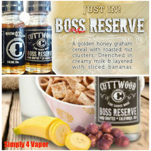 Boss Reserve by Cuttwood eLiquid eJuice - SIMPLY 4 VAPOR