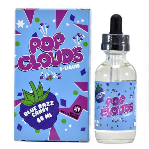 Pop Clouds E-Liquid - Blue Razz Candy