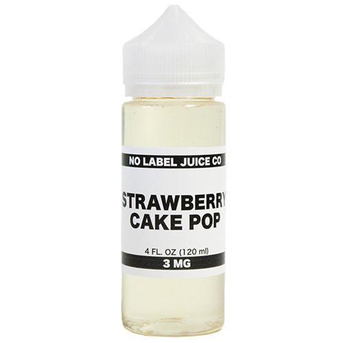 No Label Juice Co eJuice - Strawberry Cake Pop