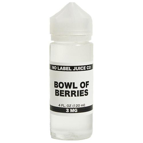 No Label Juice Co eJuice - Bowl of Berries