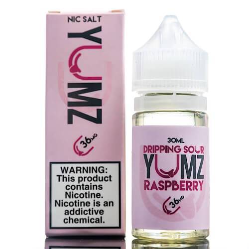 Dripping Sour SALT eLiquid - Yumz Raspberry