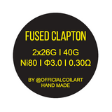 CoilArt Handmade Fused Clapton 2x26g 40g 0.3ohm