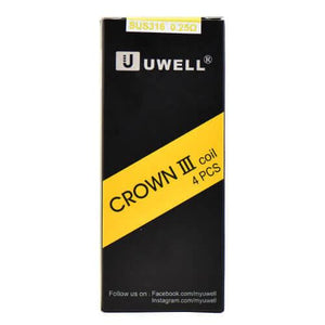 Uwell Crown 3 III Replacement Coils 0.25ohm (4-Pack)