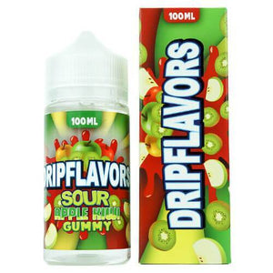 DripFlavors eJuice - Sour Apple Kiwi Gummy