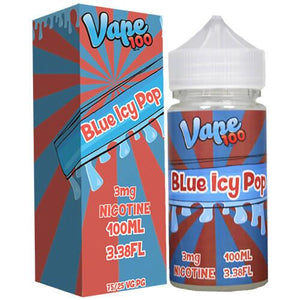 Vape 100 eJuice - Blue Icy Pop