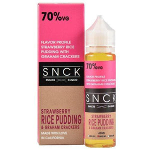 SNCK Snacks E-Liquid - Strawberry Rice Pudding & Graham Crackers