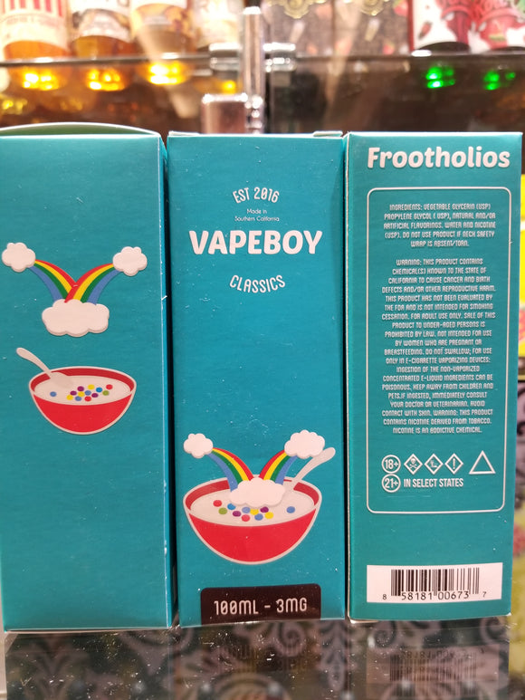 VAPEBOY CLASSICS | FROOTHOLIOS | 100ML