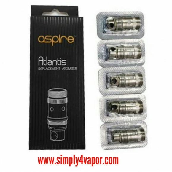 Atlantis Aspire Coils Authentic Heating Replacement Coils 5pk - SIMPLY 4 VAPOR