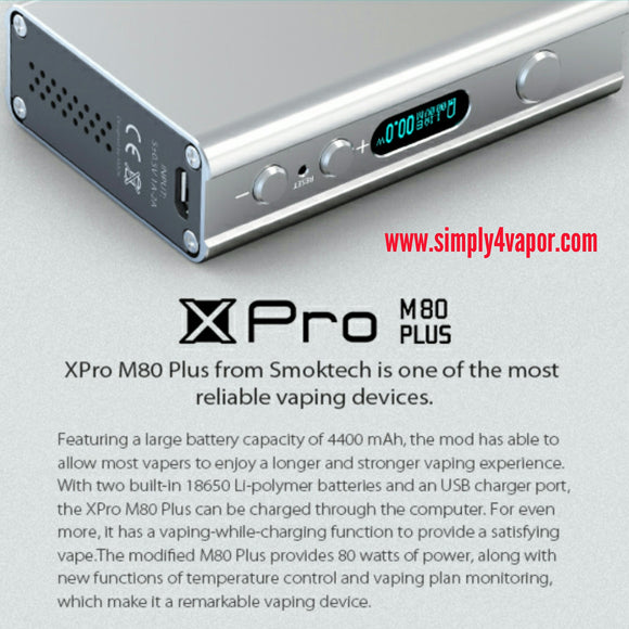 Smok Xpro M80 Box Mod - SIMPLY 4 VAPOR